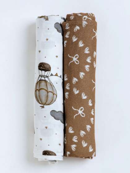 cocoon care Set Of 2
                    Breathable Printed Swaddle