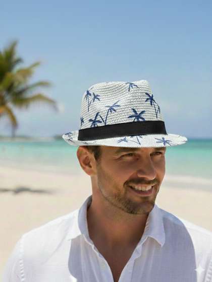 Infispace Men Self
                    Design Fedora Hat