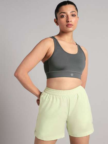 Women's Grey Running
                        Pro High Support Bra