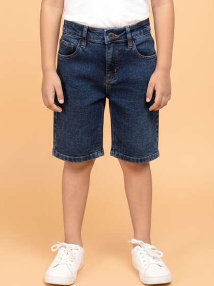 KiddoPanti Boys Denim
                    Blend Denim Shorts