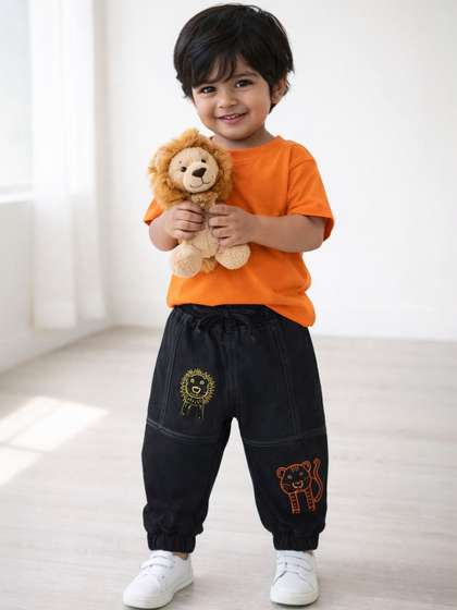 TALES & STORIES Boys
                    Embroidered Loose Fit Trousers