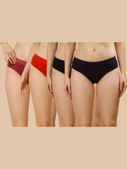 HRX by Hrithik
                        Roshan Pack Of 4 's Full Coverage Super Combed
                        Cotton Panties Briefs