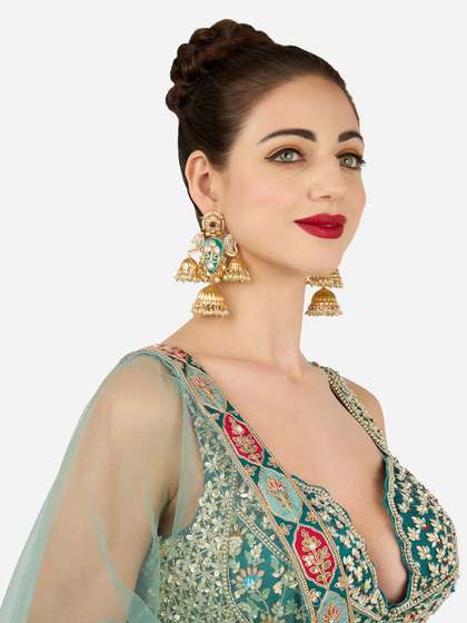 Zaveri Pearls Jhumkas Earrings