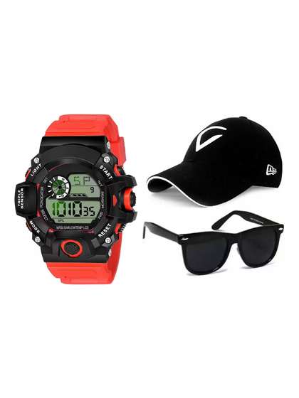SELLORIA Kids Set Of 3
                      Stainless Steel Bracelet Style Straps Watch