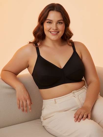 Zivame Black Solid
                        Non-Wired Non Padded Everyday Bra
