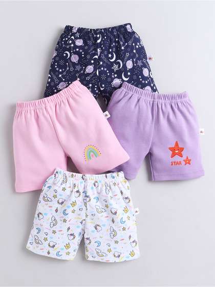 BUMZEE Girls Animal
                    Printed Shorts