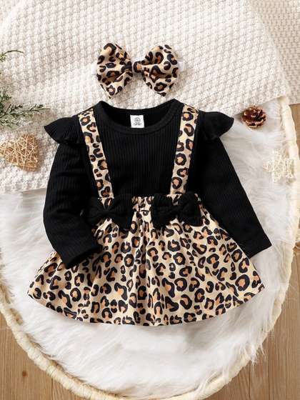 YK Animal Print Fit
                      & Flare Dress