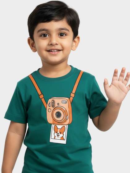 Orange Sugar Unisex Kids
                    Cotton Tshirts