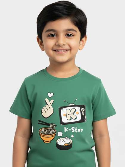 Orange Sugar Unisex Kids
                    Cotton Tshirts