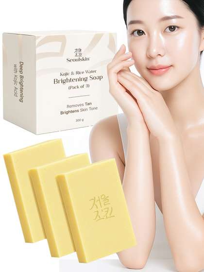SEOULSKIN Set Of 3
                        Kojic & Rice Water Brightening Soap - 100 g
                        Each