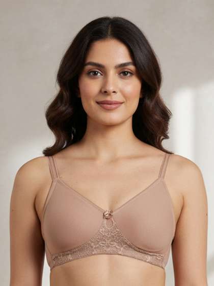 Zivame Beige Solid
                          Non-Wired Non Padded T-shirt Bra
                          ZI1664FASH0NUDE