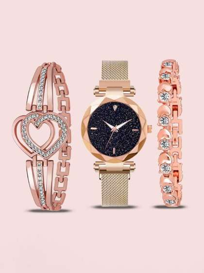 SELLORIA Kids Dial
                      & Bracelet Style Straps Watch
                      BL-0022_RG_3_12_Dimnd