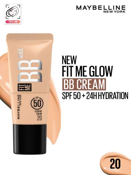 Maybelline New York
                        Fit Me Glow SPF50 BB Cream with 24H Hydration
                        & Niacinamide - Shade 20