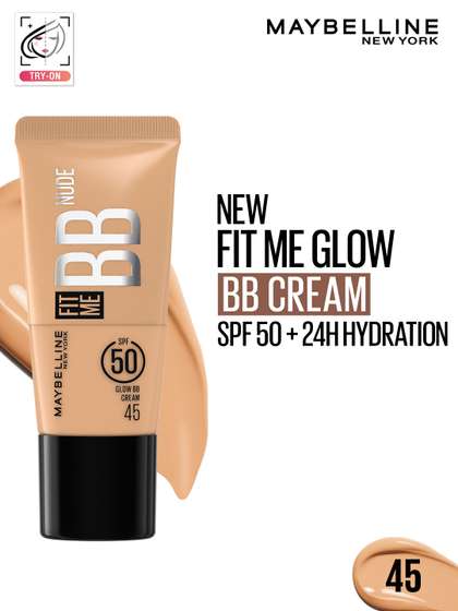 Maybelline New York
                      Fit Me Glow SPF50 BB Cream with 24H Hydration
                      & Niacinamide - Shade 45