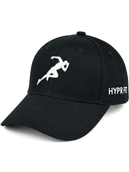 HYPR FIT Men Black 100%
                    Cotton Sports & Athleisure Embroidered Baseball
                    Cap