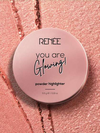 Renee You Are
                        Glowing Powder Highlighter- 5.5 g-Rose Gold