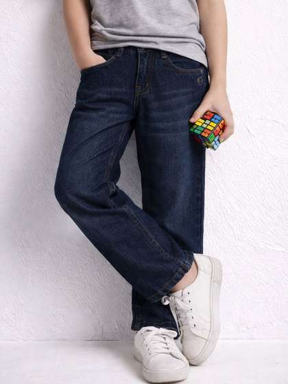 Purple United Kids
                      Boys Relaxed Fit Mid-Rise Stretchable Cotton
                      Jeans