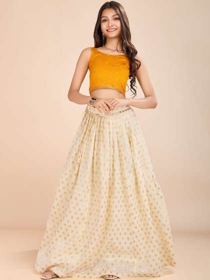 Tasarika Girls
                    Embroidered Thread Work Ready to Wear Lehenga &