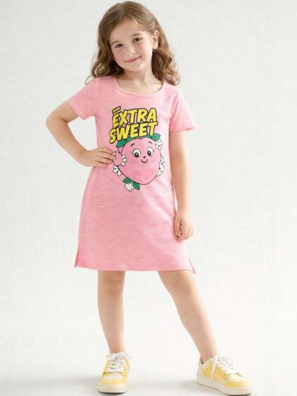 YK Girls Printed
                    Nightdress