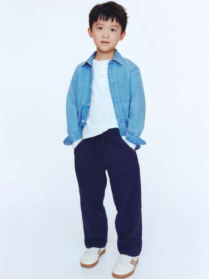 H&M Muslin
                      Drawstring Trousers