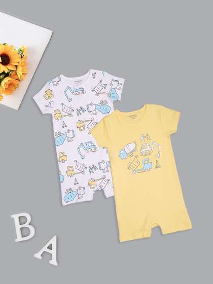 Pantaloons Baby Infants
                    Pack Of 2 Printed Romper
