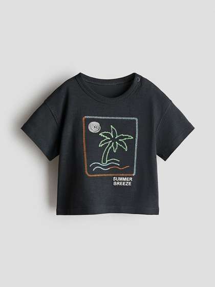 H&M Boys
                    Motif-Detail T-Shirt
