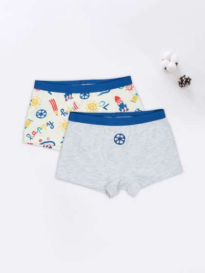 Pantaloons Junior Boys
                      Pack of 2 Cotton Assorted Printed Trunks