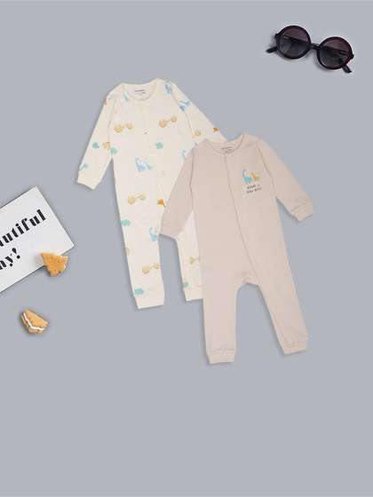 Pantaloons Baby Infants
                    Pack Of 2 Printed Romper