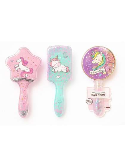 SMIZZY RE TOUCHING
                      LIVES Kids Set Of 3 Unicorn Baby Hair Brush