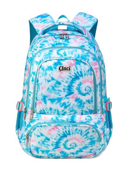 Cluci Girls Geometric
                    Backpack With Compression Straps