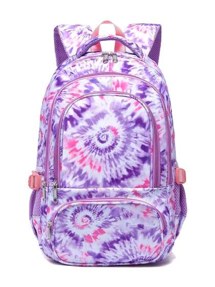 Cluci Girls Geometric
                    Backpack with Compression Straps