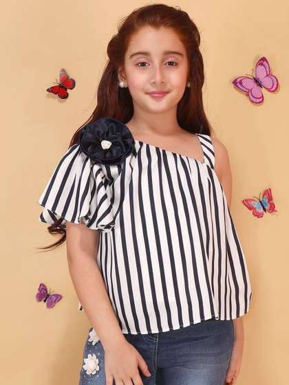 CUTECUMBER Girls Blue
                    Cotton Tops