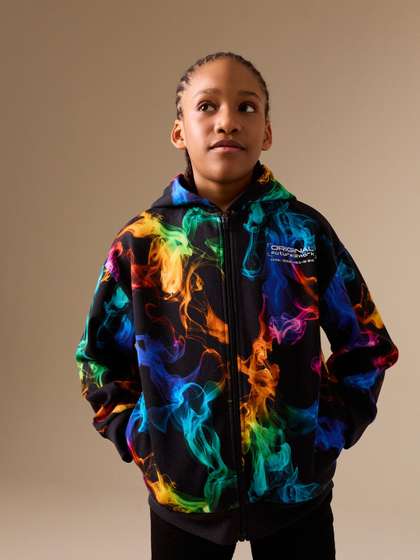 NEXT Boys Flame Printed
                    Hooded Sweatshirt