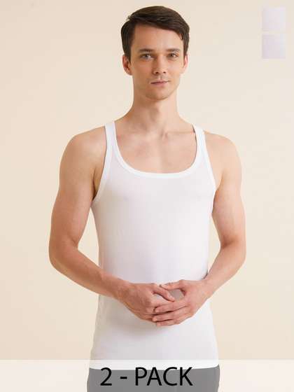 DAMENSCH Pack of 2
                          Square Neck Anti Bacterial Innerwear Vests