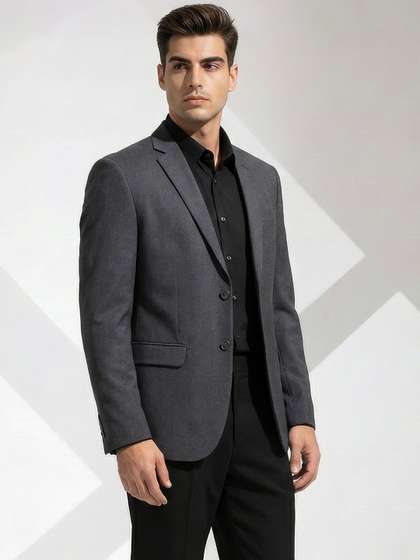 INVICTUS Single
                          Breasted Slim Fit Formal Blazers