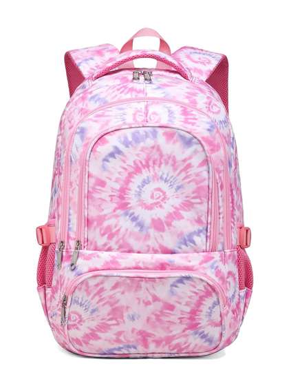 Cluci Girls Geometric
                    Backpack with Compression Straps