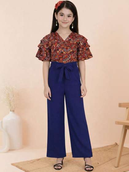 ORIEX THE ORIGINAL
                    FASHION Girls Printed Basic Jumpsuit