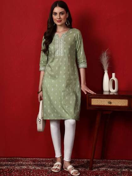 THE NKS PLUS Women
                        Printed Kurta