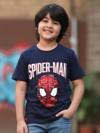 Nap Chief Kids Unisex
                      Marvel Spider Man Reversible Sequin Cotton
                      T-shirt