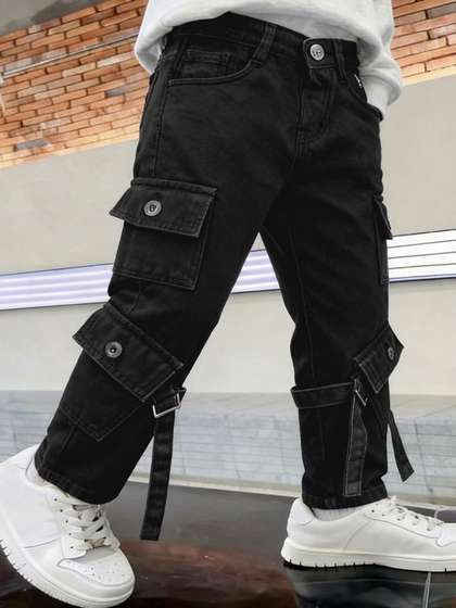 Purple United Kids
                      Boys Jean Regular Fit Mid-Rise Stretchable Jeans