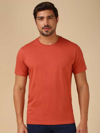 Van Heusen Men
                        Cotton Crew Neck Solid Regular Fit Short Sleeves
                        Lounge Tshirt