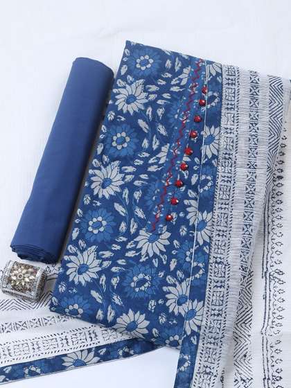 Meena Bazaar Printed
                      Unstitched Dress Material