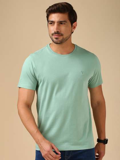 Van Heusen Men
                        Cotton Crew Neck Solid Regular Fit Soft
                        Breathable Lounge Tshirt
