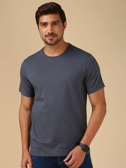 Van Heusen Men
                        Cotton Crew Neck Regular Fit Short Sleeves Soft
                        Breathable Lounge Tshirt