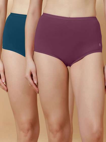 Soie Women Pack of 2
                        Seamless Assorted Cotton Boy Shorts