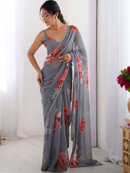Sangria Printed
                          Sarees Blouse Piece
