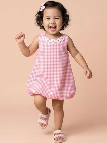 Nauti Nati Checked
                    A-Line Dress