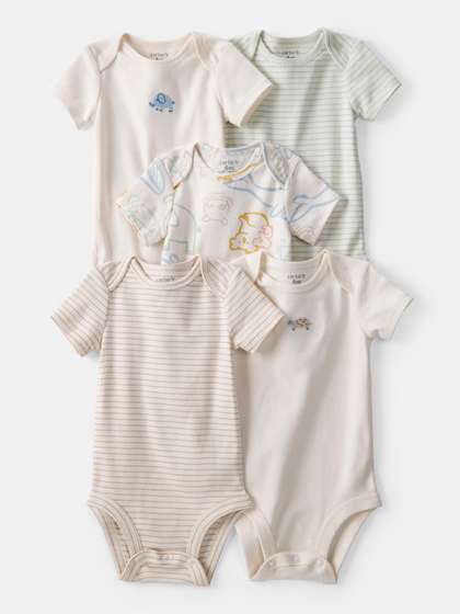 Carter's Infants Boys
                    Pack Of 5 Cotton Bodysuit
