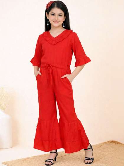 FELLAMO Girls Basic
                      Jumpsuit