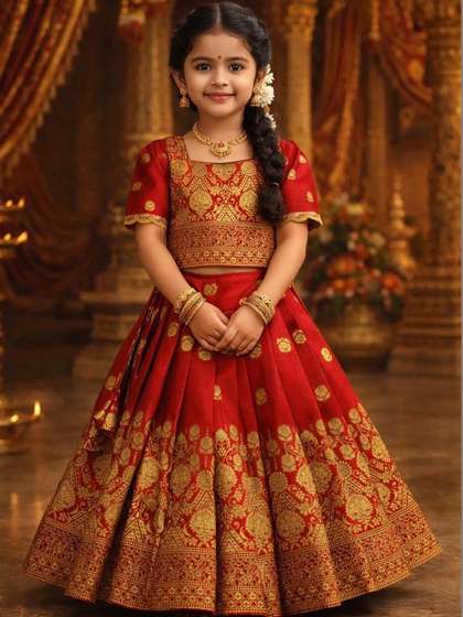 Ethzy Girls Ready
                          to Wear Lehenga &